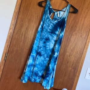 Tie dye flowy long shirt/dress